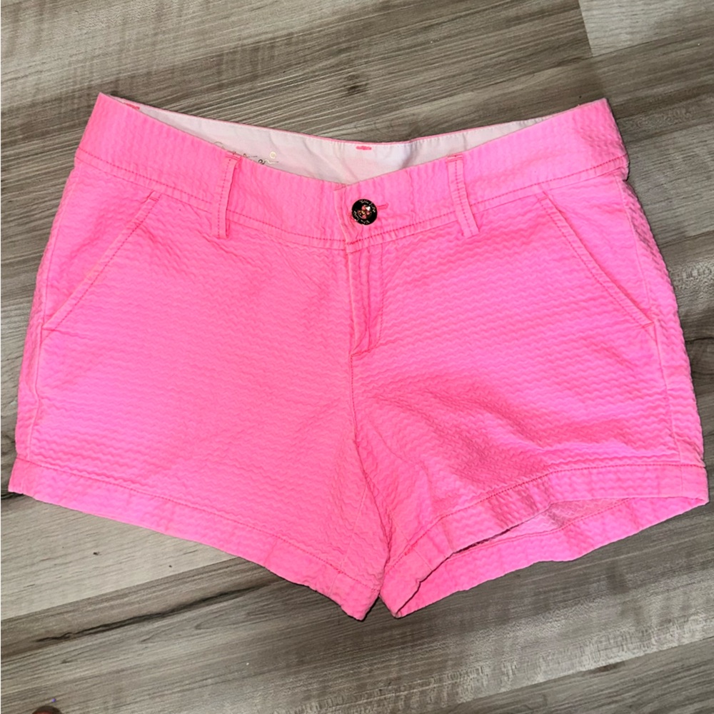 Lilly Pulitzer Vibrant Pink High Waist Shorts